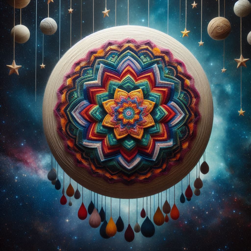 un mandala que representa la estructura del universo